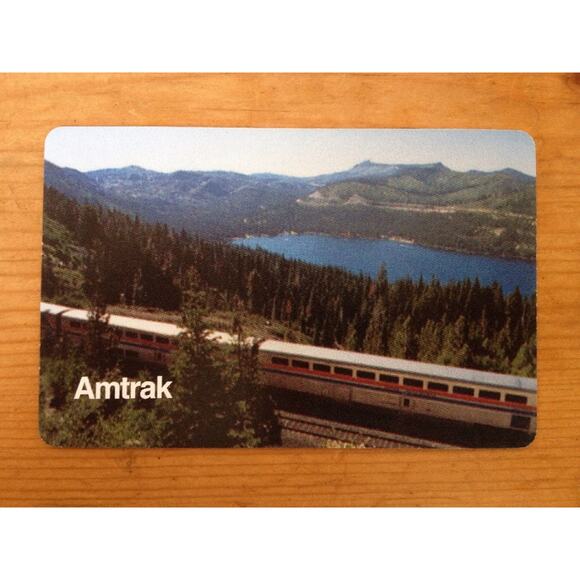 Vintage Amtrak Train Nerd US Playing Card Co USA Made Playing Cards Deck
